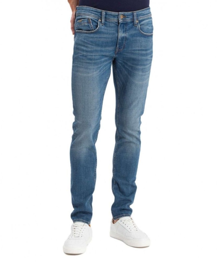 Herren Cross Tapered | Cross Jeans Herren Tapered Fit Jimi In Dirty Blue Used