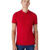 Herren Wrangler Shirts | Wrangler Poloshirt Mit Minilogo In Rot