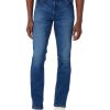 Herren Wrangler Stretch Jeans | Wrangler Greensboro Jeans In Blauem Low-Stretch-Denim