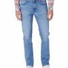 Herren Wrangler Tapered | Wrangler Larston Jeans Tapered In Hellblauer Waschung