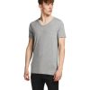 Herren Jack & Jones Shirts | Jack & Jones T-Shirt Basic V-Neck Tee In Hellgrau