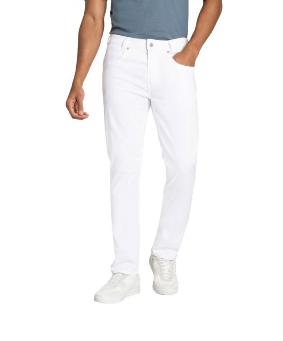 Herren MAC Tapered | Mac Arne Pipe Jeans Modern Fit In Weiser Farbung