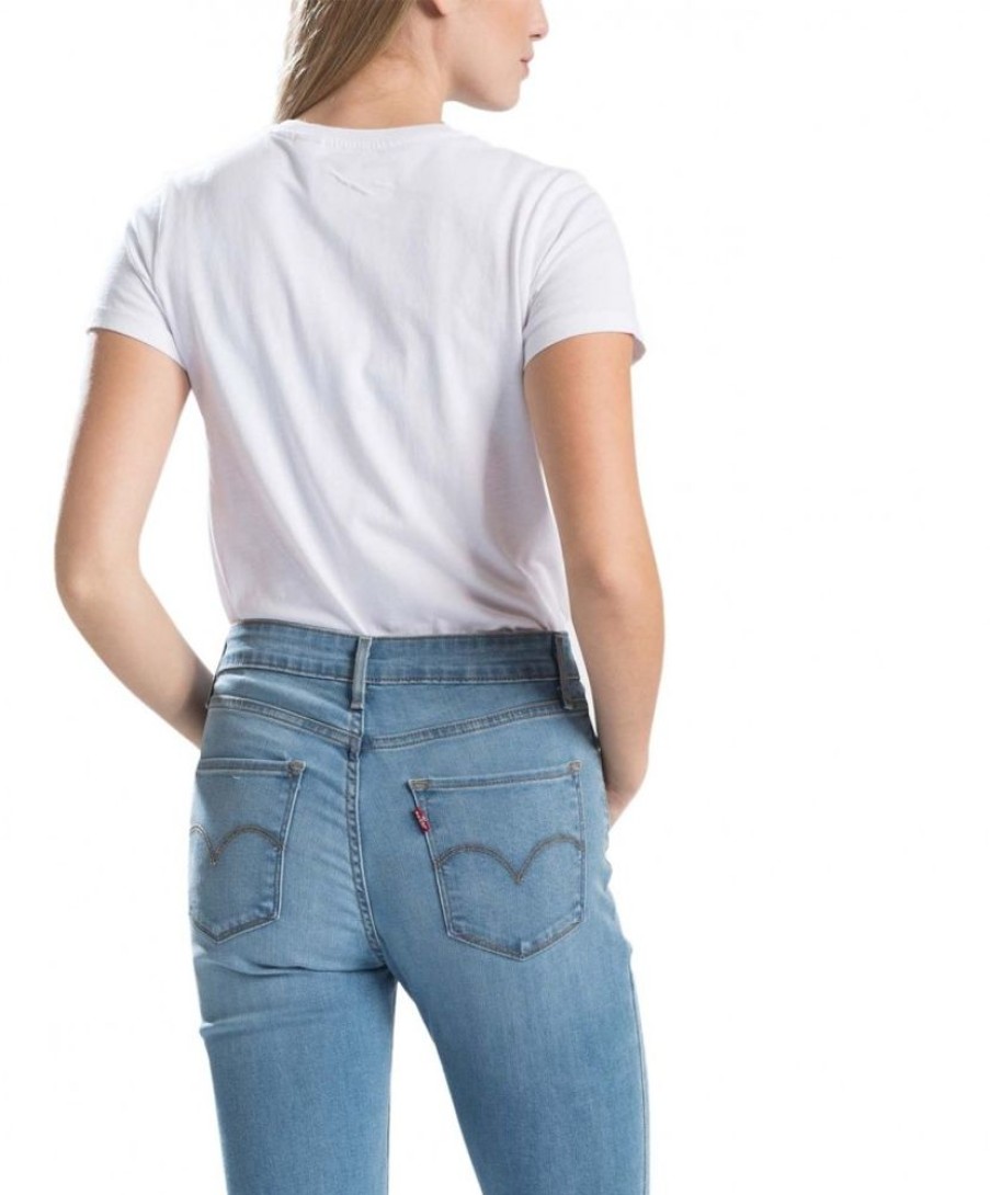 Damen Levis Shirts | Levi'S T-Shirt In Weis Mit Kleinem Logo-Print