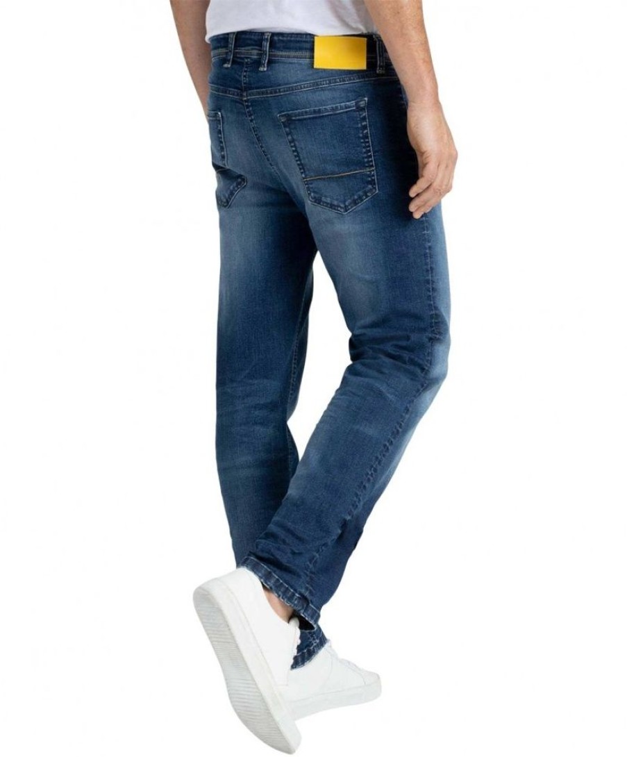 Herren MAC Straight Leg | Mac Jeans Modern Fit Arne Pipe In Dark Blue Used