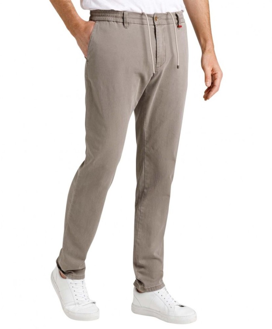 Herren MAC Chinohosen | Mac Herren Chino Lennox Sport In Hellbrauner Farbung