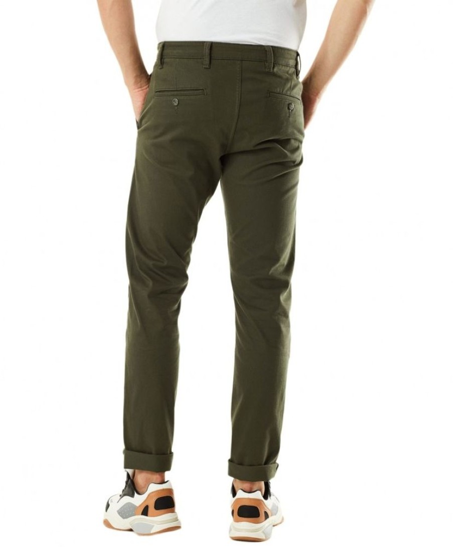 Herren Dockers Chinohosen | Dockers Alpha - Chino Hose Aus Grunem Supreme Flex Material