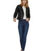 Damen Vero Moda Jacken | Vero Moda Damen Kunstlederjacke Kerriultra In Schwarz