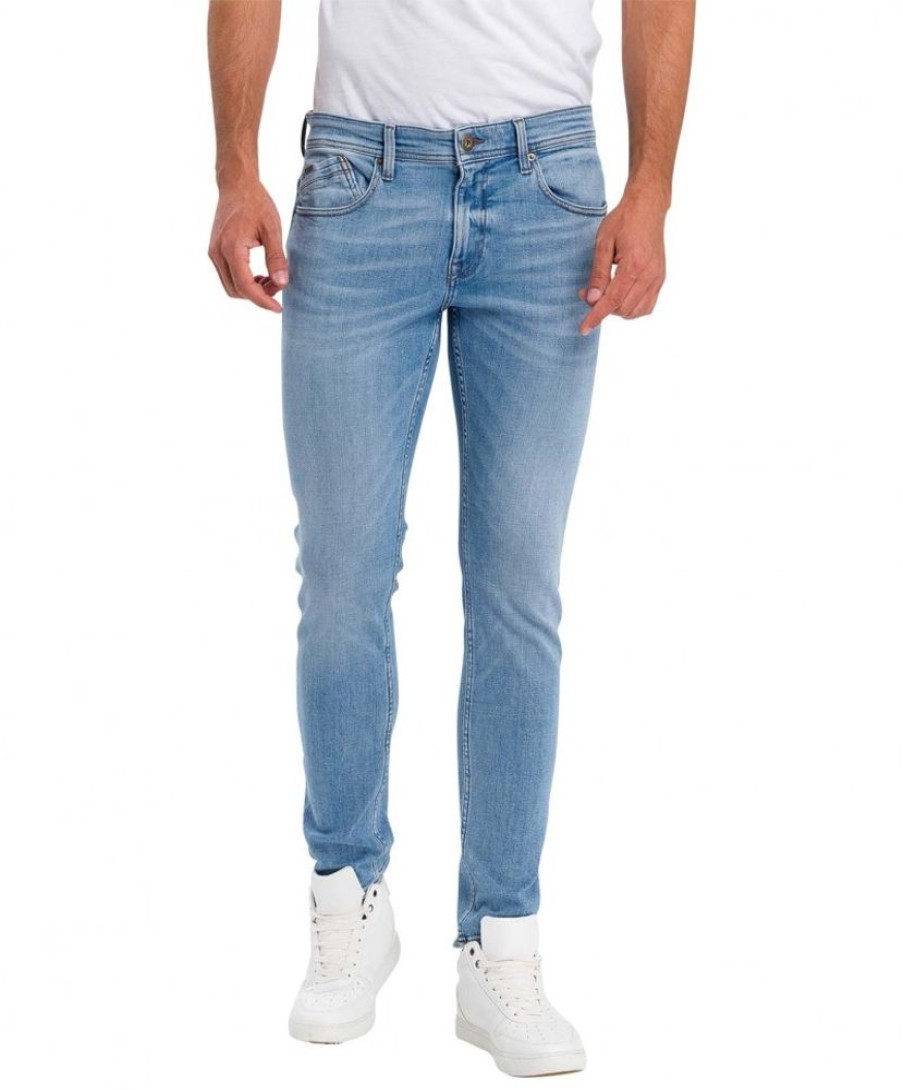 Herren Cross Tapered | Cross Herren Jeans Tapered Jimi In Himmelsblau