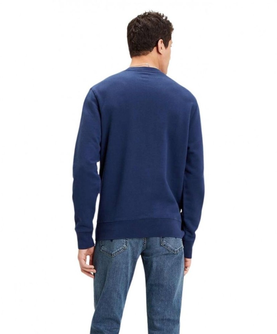 Herren Levis Pullover | Levi'S Sweatshirt New Original In Markantem Blau