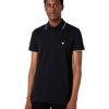 Herren Wrangler Shirts | Wrangler Poloshirt In Schwarz Mit Minilogo