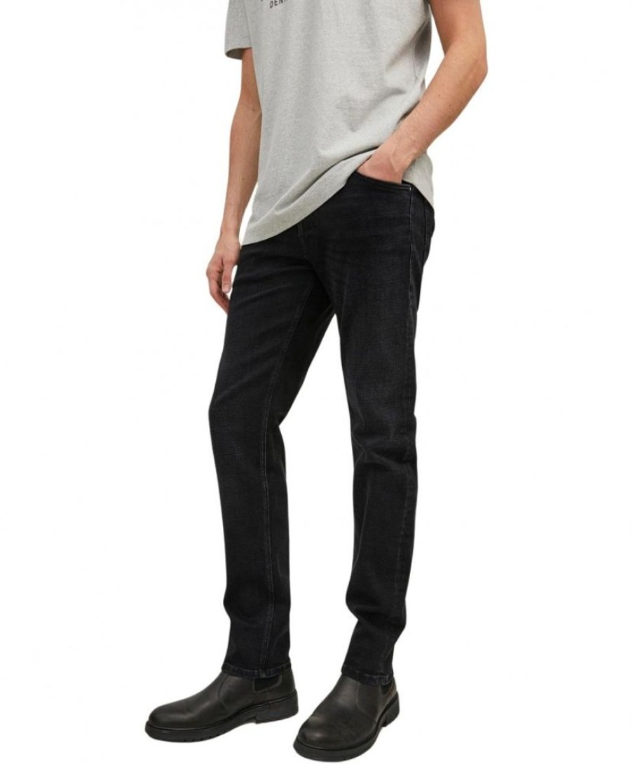 Herren Jack & Jones Stretch Jeans | Jack & Jones Mike Jeans Loose Fit In Schwarz