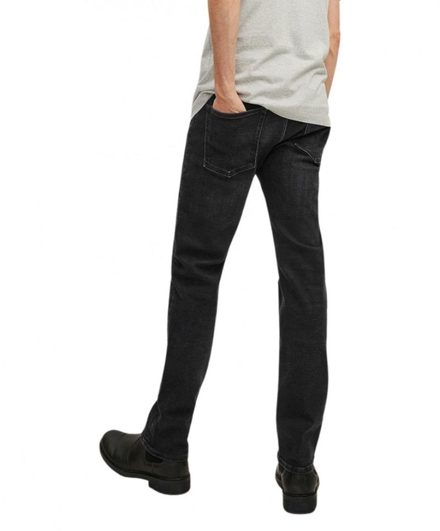 Herren Jack & Jones Stretch Jeans | Jack & Jones Mike Jeans Loose Fit In Schwarz