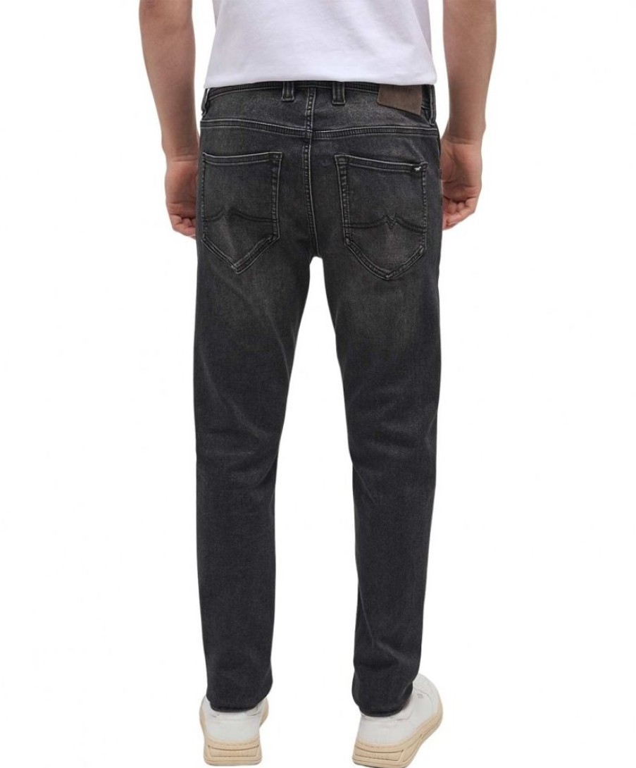 Herren Mustang Stretch Jeans | Mustang Oregon Slim K Jeans In Dunklem Grauton