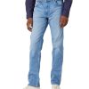 Herren Wrangler Regular Fit | Wrangler Greensboro Jeans Straight Fit In Hellblau