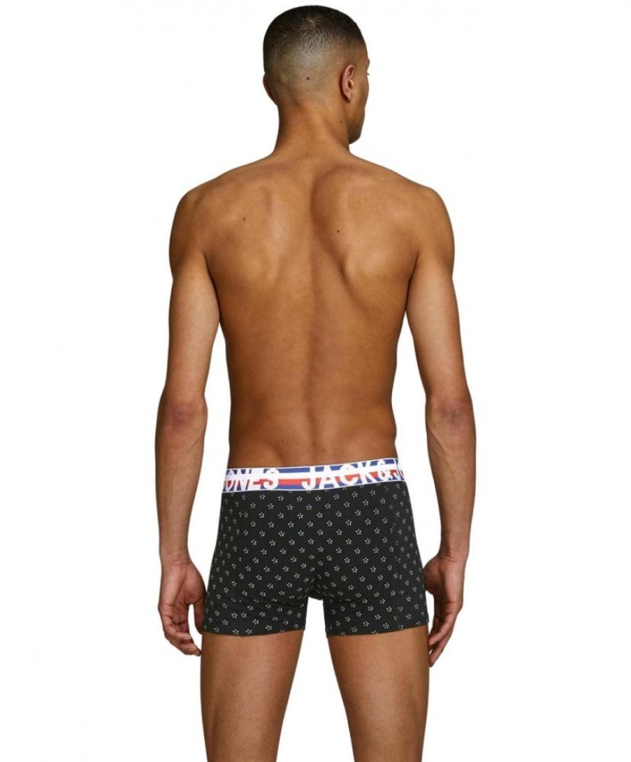 Herren Jack & Jones Unterwasche | Jack & Jones Boxershorts Henrik Trunks Im 3 Pack | Jeans-Meile.De