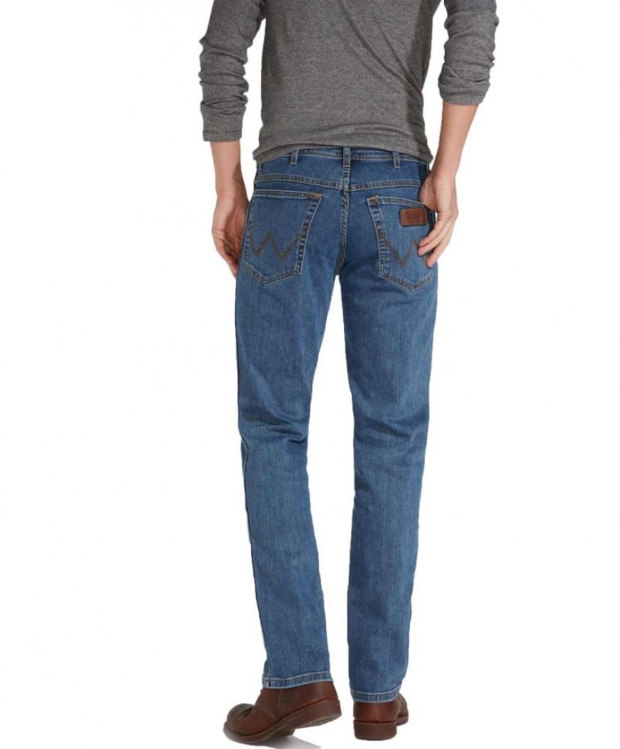 Herren Wrangler Regular Fit | Wrangler Texas Stretch Regular Fit In Stonewash