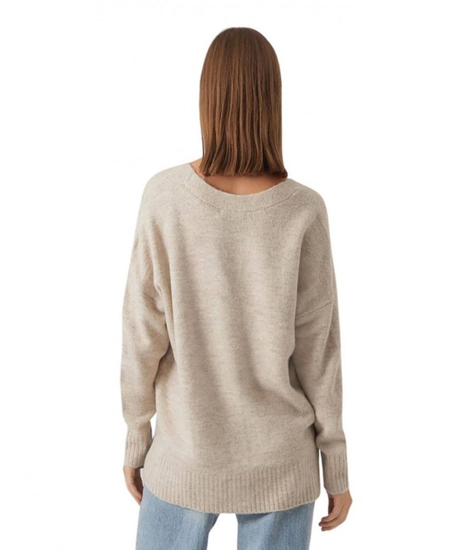 Damen Vero Moda Jacken | Vero Moda Cardigan Lefile Aus Strick In Birch Melange