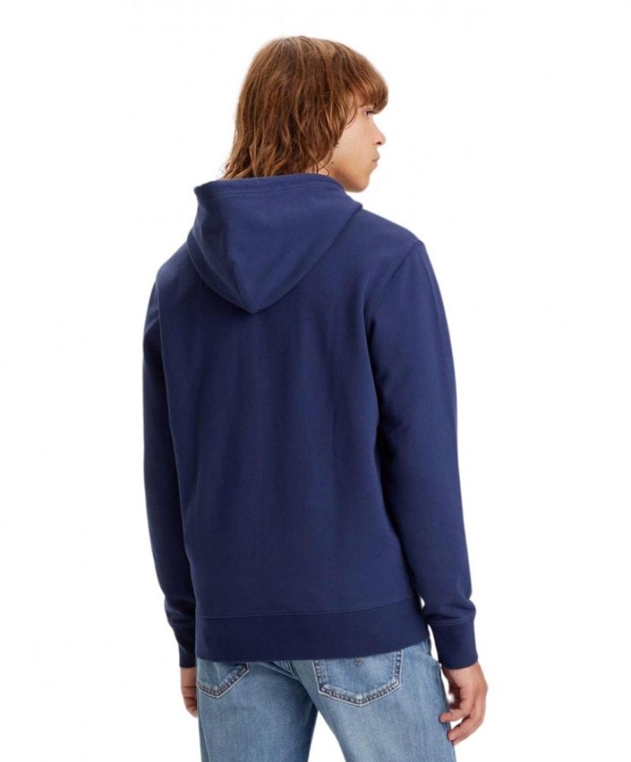 Herren Levis Jacken | Levi'S Hoodie Mit Reisverschluss In Dunkelblau