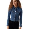 Damen Vero Moda Jacken | Vero Moda Jeansjacke Luna In Mittelblau