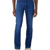 Herren Wrangler Stretch Jeans | Wrangler Greensboro Jeans In Blauem High-Stretch-Denim