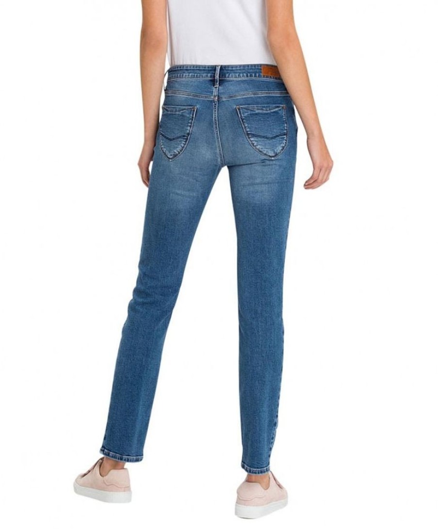 Damen Cross Regular | Cross Damen Jeans Regular Fit Rose In Hellem Blue Used