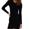 Damen Vero Moda Kleider | Vero Moda Strickkleid Kiki O-Neck In Schwarz