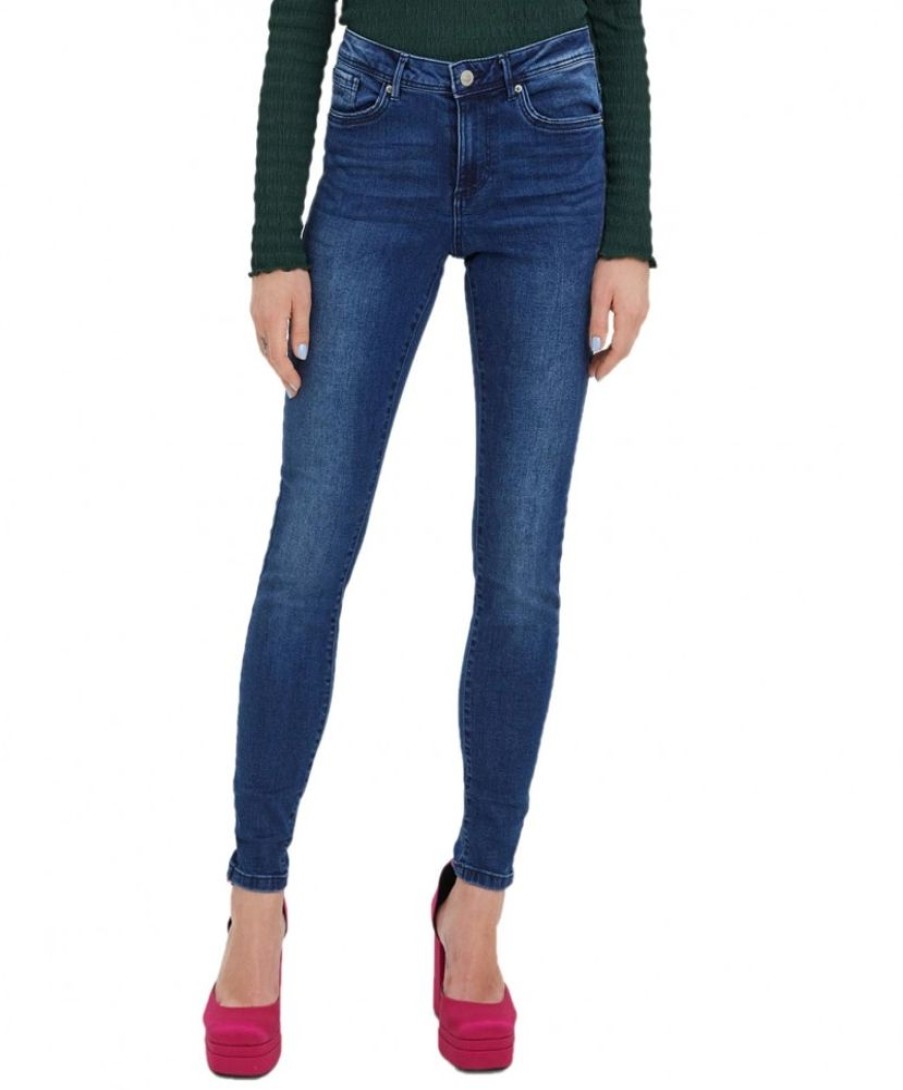 Damen Vero Moda Skinny | Vero Moda Jeans Skinny Tanya In Innovativer Used-Optik