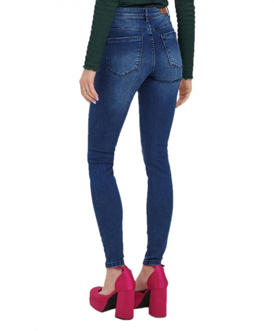 Damen Vero Moda Skinny | Vero Moda Jeans Skinny Tanya In Innovativer Used-Optik