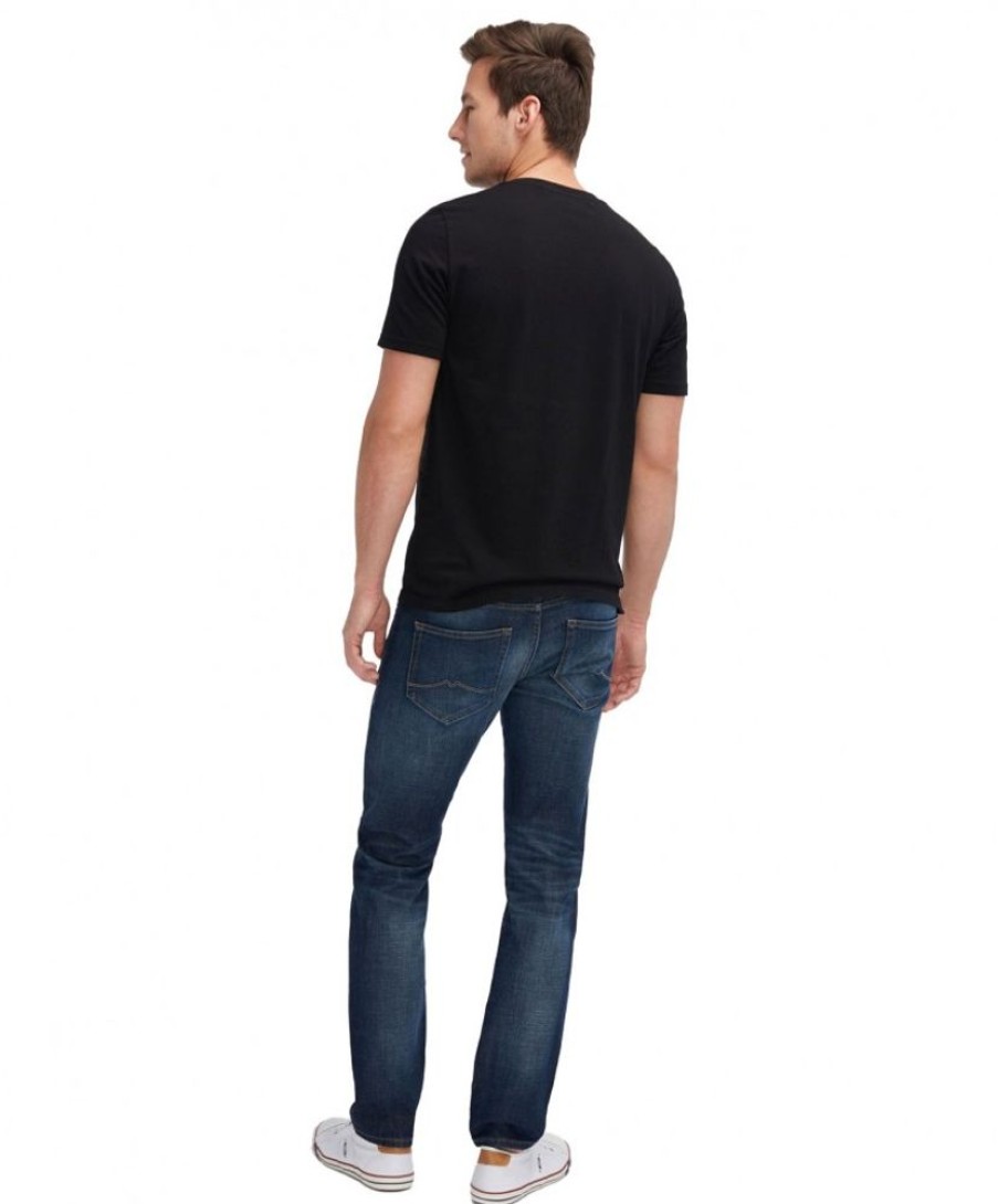 Herren Mustang Tapered | Mustang Oregon Taperd Jeans In Dark Rinse Used