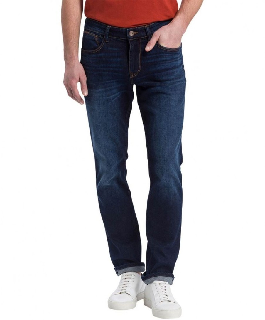 Herren Cross Regular Fit | Cross Jeans Regular Fit Dylan In Dunklem Dark Blue