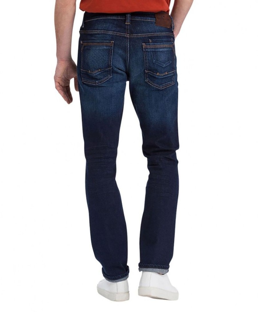 Herren Cross Regular Fit | Cross Jeans Regular Fit Dylan In Dunklem Dark Blue