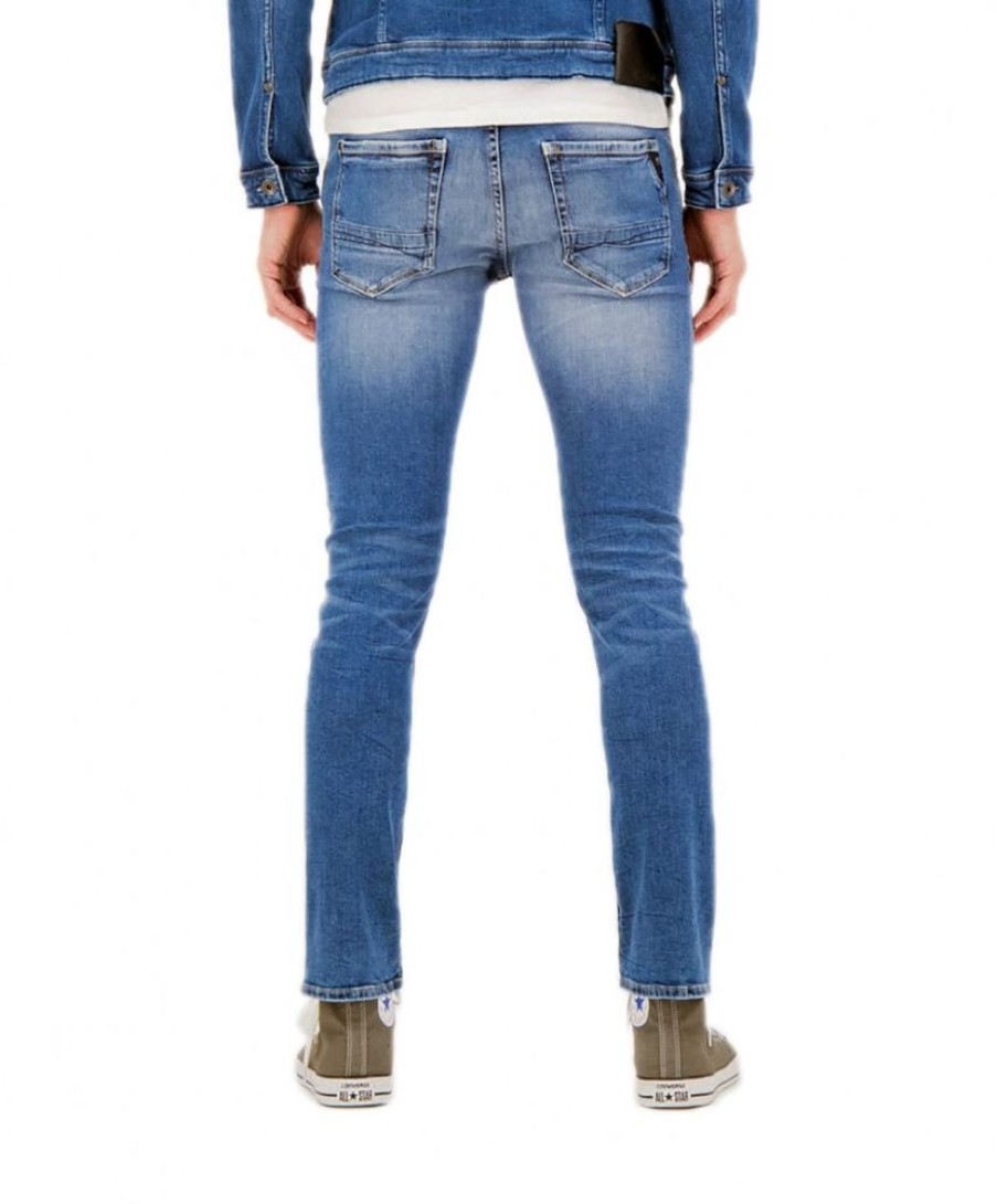 Herren Garcia Slim Fit | Garcia Herren Jeans Slim Fit Savio In Blauen Vintage Denim