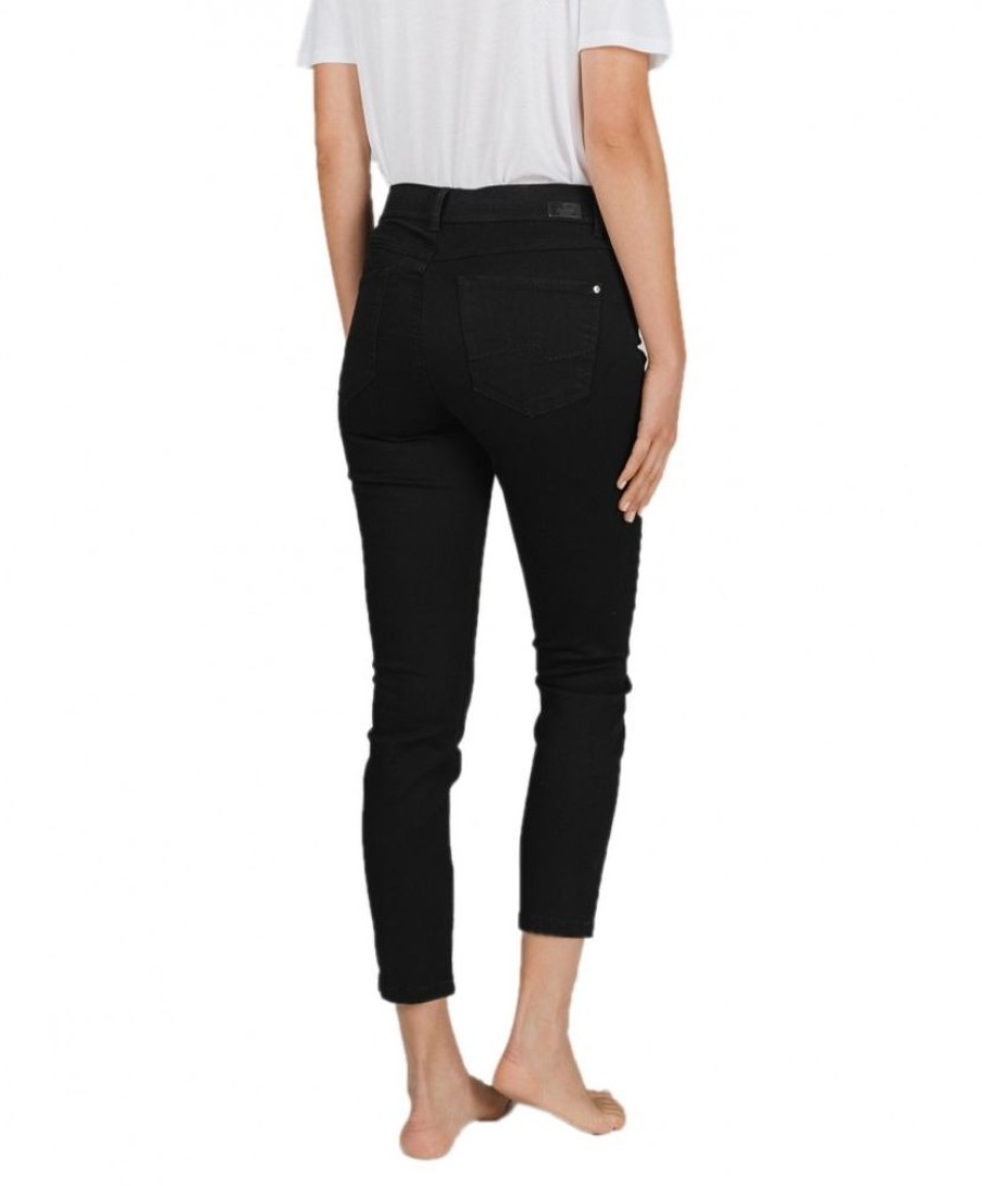 Damen Angels Slim Fit | Angels Ornella Jeans Mit 7/8- Lange In Schwarz