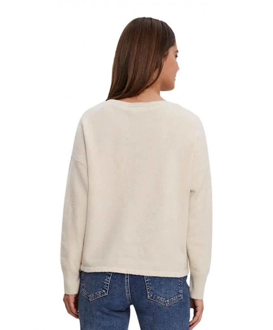 Damen Vero Moda Pullover | Vero Moda Strickpullover Doffy Mit Ballonarmel In Birch