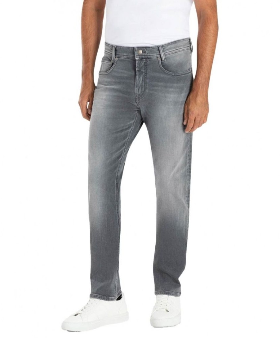 Herren MAC Stretch Jeans | Mac Jog‘N Jeans Aus Sweat Denim In Mittelgrauer Waschung