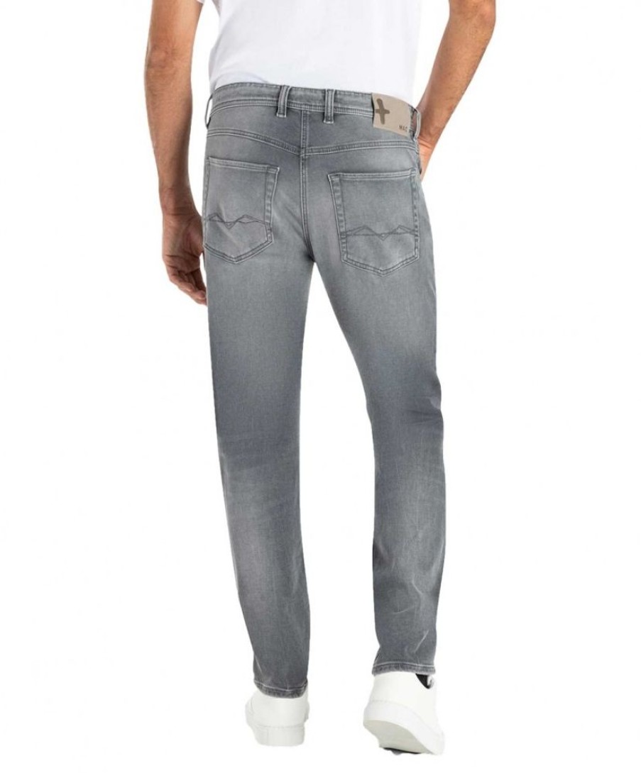 Herren MAC Stretch Jeans | Mac Jog‘N Jeans Aus Sweat Denim In Mittelgrauer Waschung