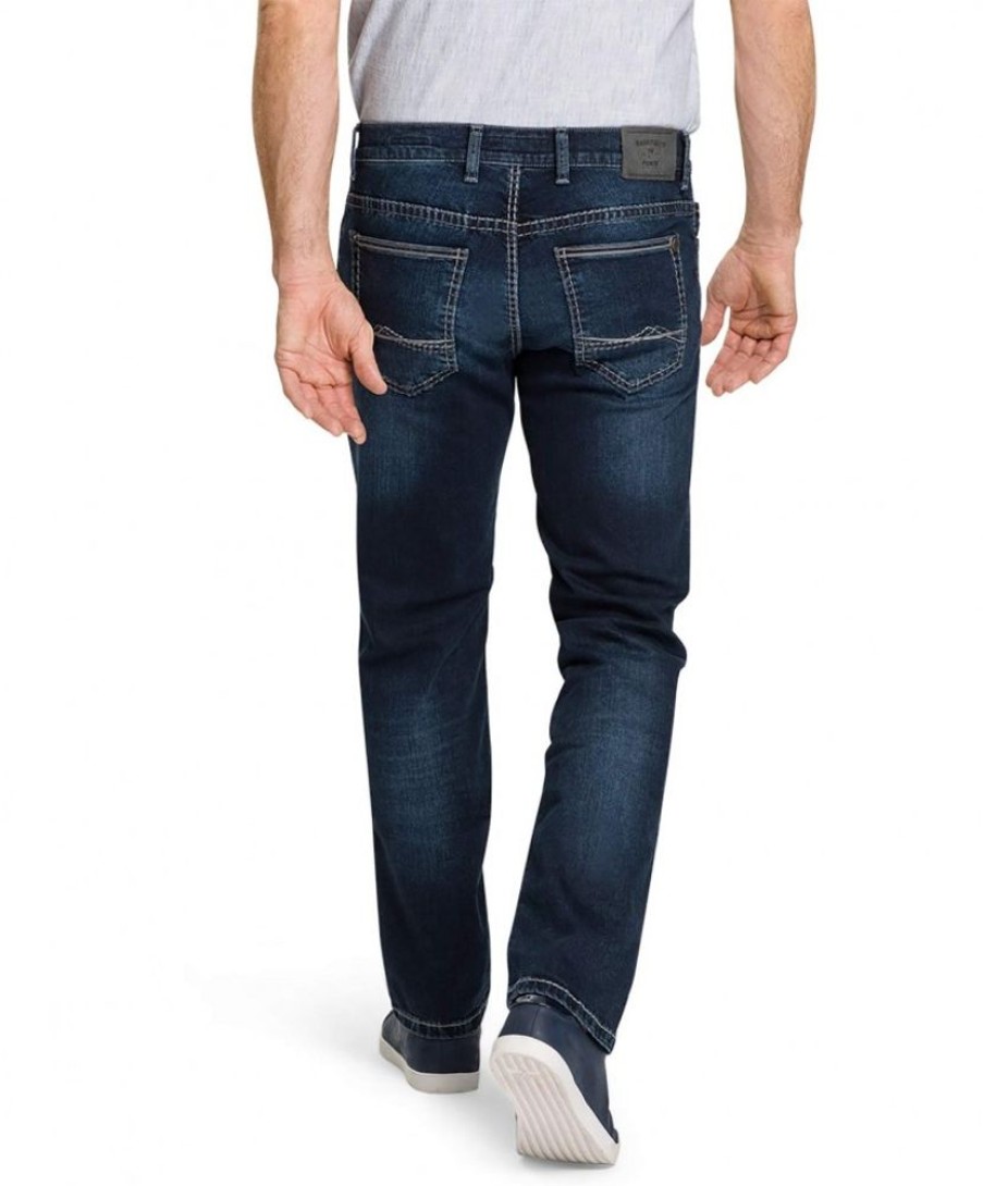 Herren Pioneer Straight Leg | Pioneer Herren-Jeans Rando 1654 In Dunklem Blue-Black Used