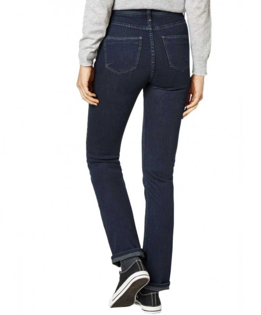 Damen Paddocks Regular | Paddocks Kate - Straight Leg Jeans In Blue Black Farbung