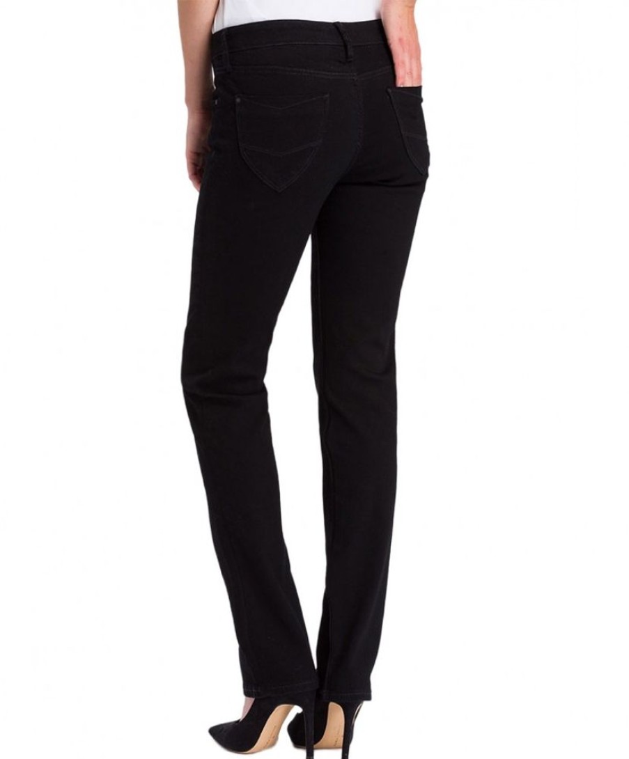 Damen Cross Regular | Cross Jeans Damen Rose In Reinem Schwarz