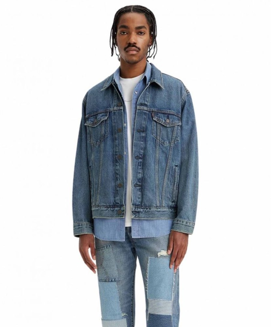 Herren Levis Jacken | Levis Jeansjacke Trucker Mit Relaxed Fit In Waterfalls