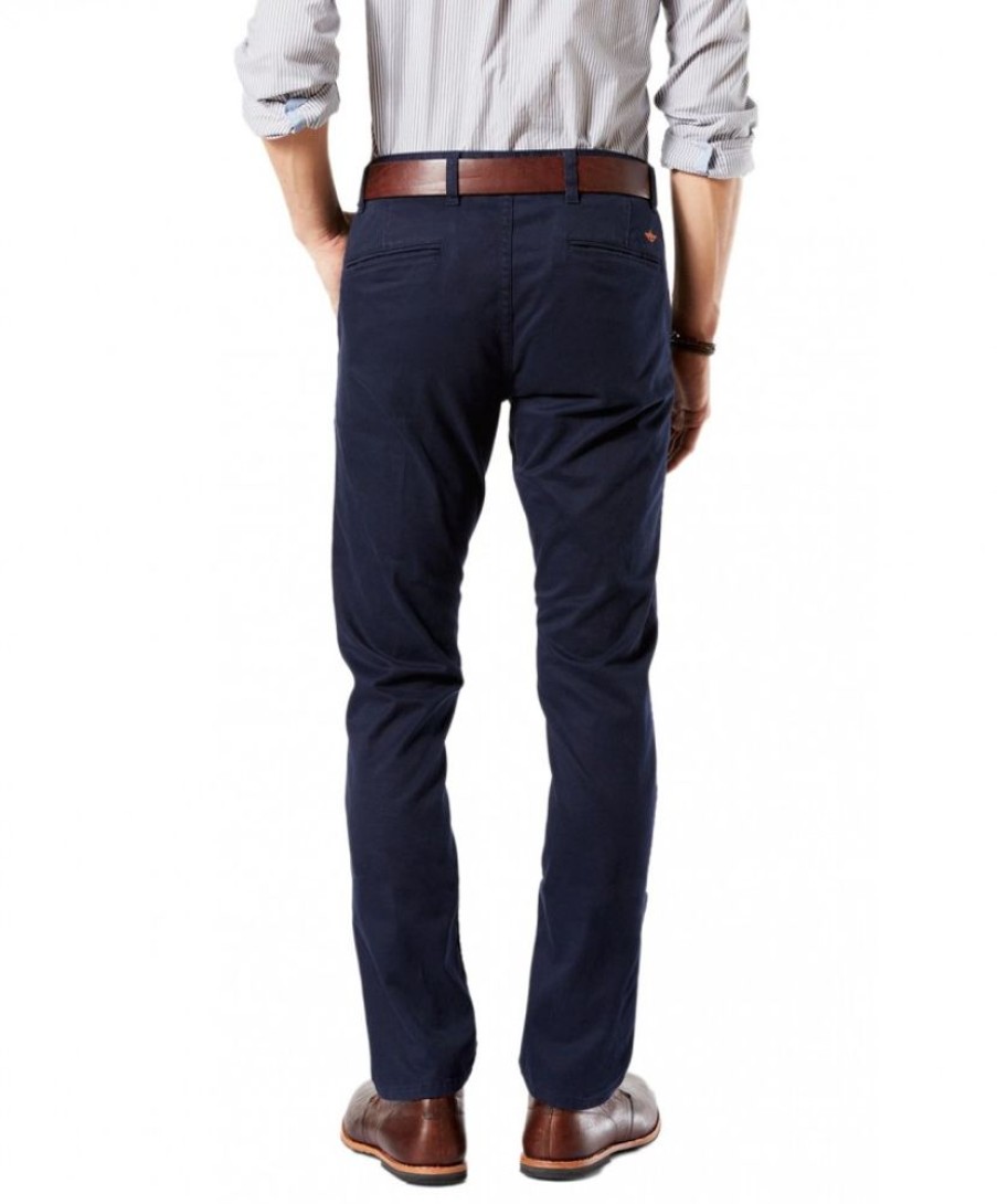 Herren Dockers Chinohosen | Dockers Chino Skinny Fit Alpha Original In Blauem Pembroke