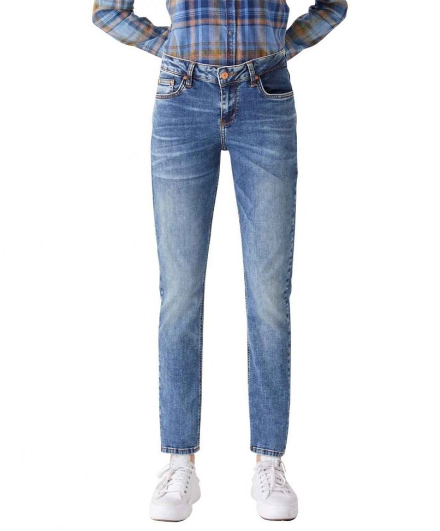 Damen LTB Straight Leg | Ltb Jeans Aspen Y In Hellblauer Used Waschung