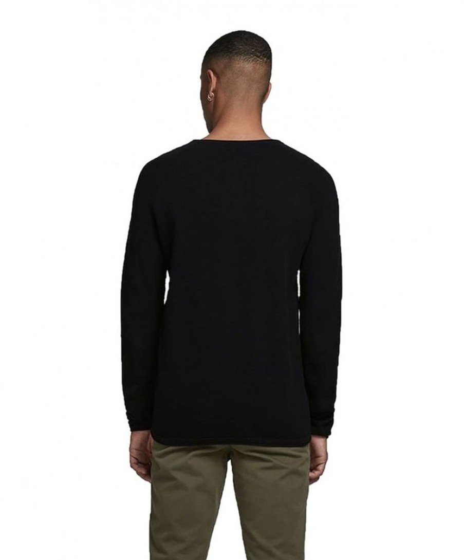 Herren Jack & Jones Pullover | Jack & Jones Strickpullover Hill In Schwarzem Black