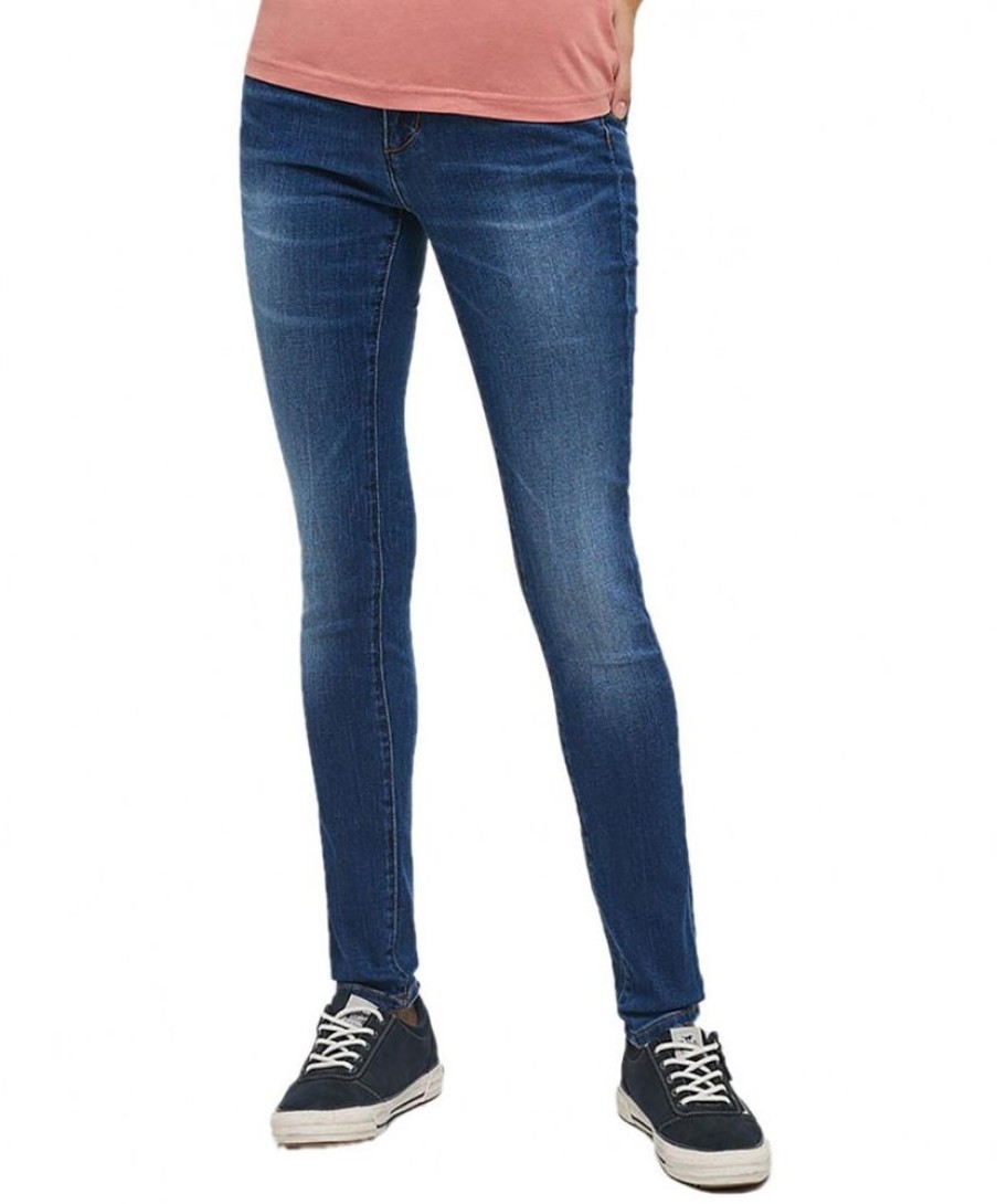 Damen Mustang Skinny | Mustang Quincy Skinny Fit Jeans In Mittelblauer Waschung