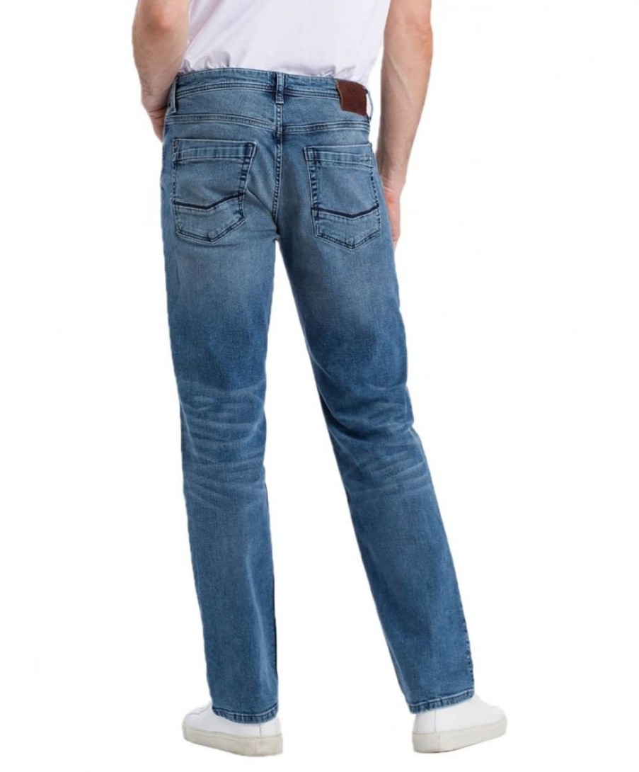 Herren Cross Tapered | Cross Jeans Antonio - Hellblaue Jeans Im Relaxed Schnitt