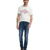 Herren Mustang Slim Fit | Mustang Herren Jeans Slim Fit Vegas Im Used Look