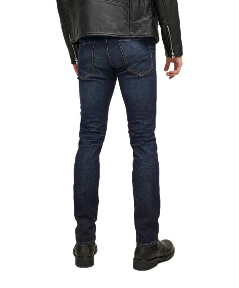 Herren Jack & Jones Slim Fit | Jack & Jones Glenn Jeans Slim Fit Mit Bio-Baumwolle In Dunkel