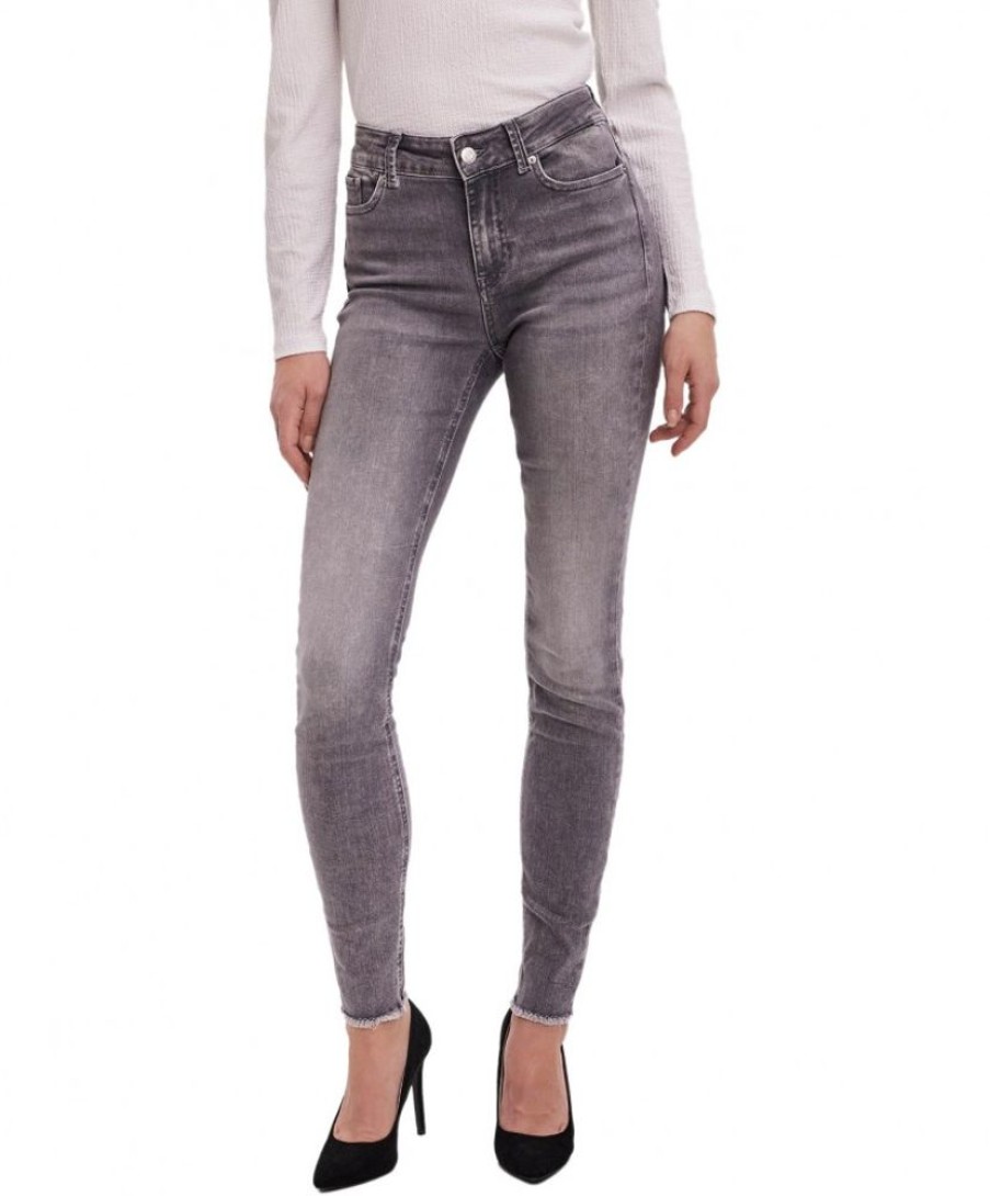 Damen Vero Moda Skinny | Vero Moda Jeans Skinny Fit Peach In Dunkelgrau