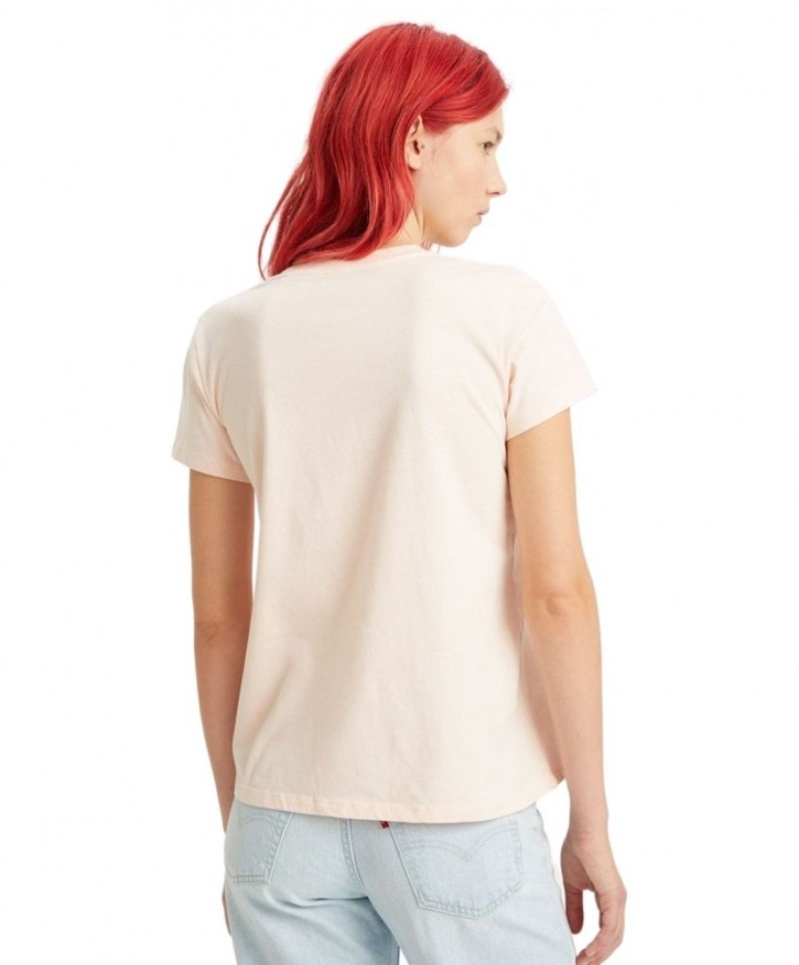 Damen Levis Shirts | Levis T-Shirts Perfect Tee Mit Kleinem Logo-Aufnaher