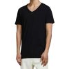 Herren Jack & Jones Shirts | Jack & Jones Basic T-Shirt Mit V-Neck In Schwarz